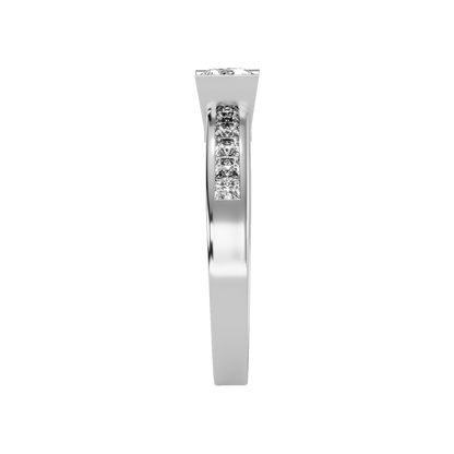 Burnished Solitaire Ring - Seven