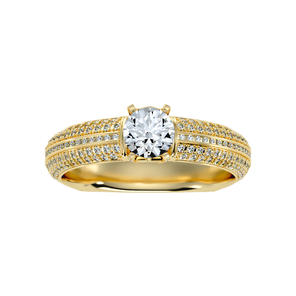 Busttling Solitaire Ring In 925 Sterling Silver - Eleven