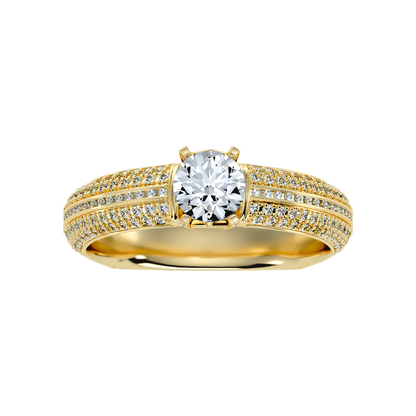 Busttling Solitaire Ring In 925 Sterling Silver - Eleven