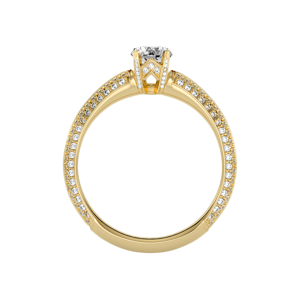 Busttling Solitaire Ring In 925 Sterling Silver - Thirteen