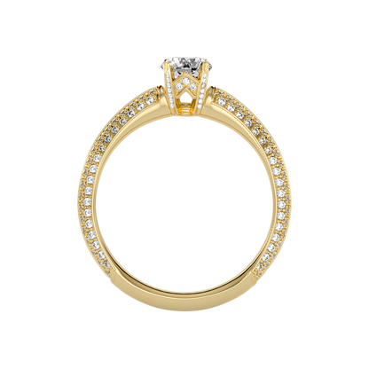 Busttling Solitaire Ring In 925 Sterling Silver - Thirteen