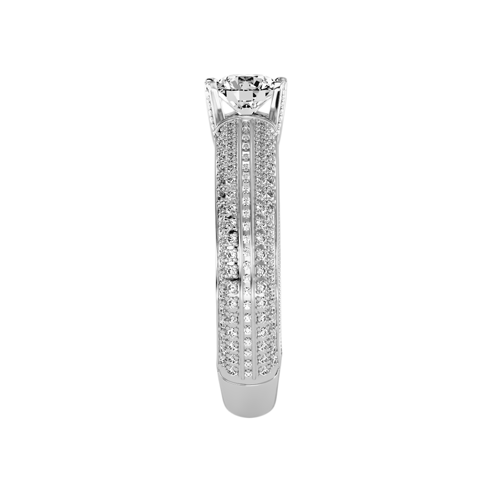 Busttling Solitaire Ring In 925 Sterling Silver - Five