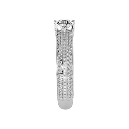 Busttling Solitaire Ring In 925 Sterling Silver - Five