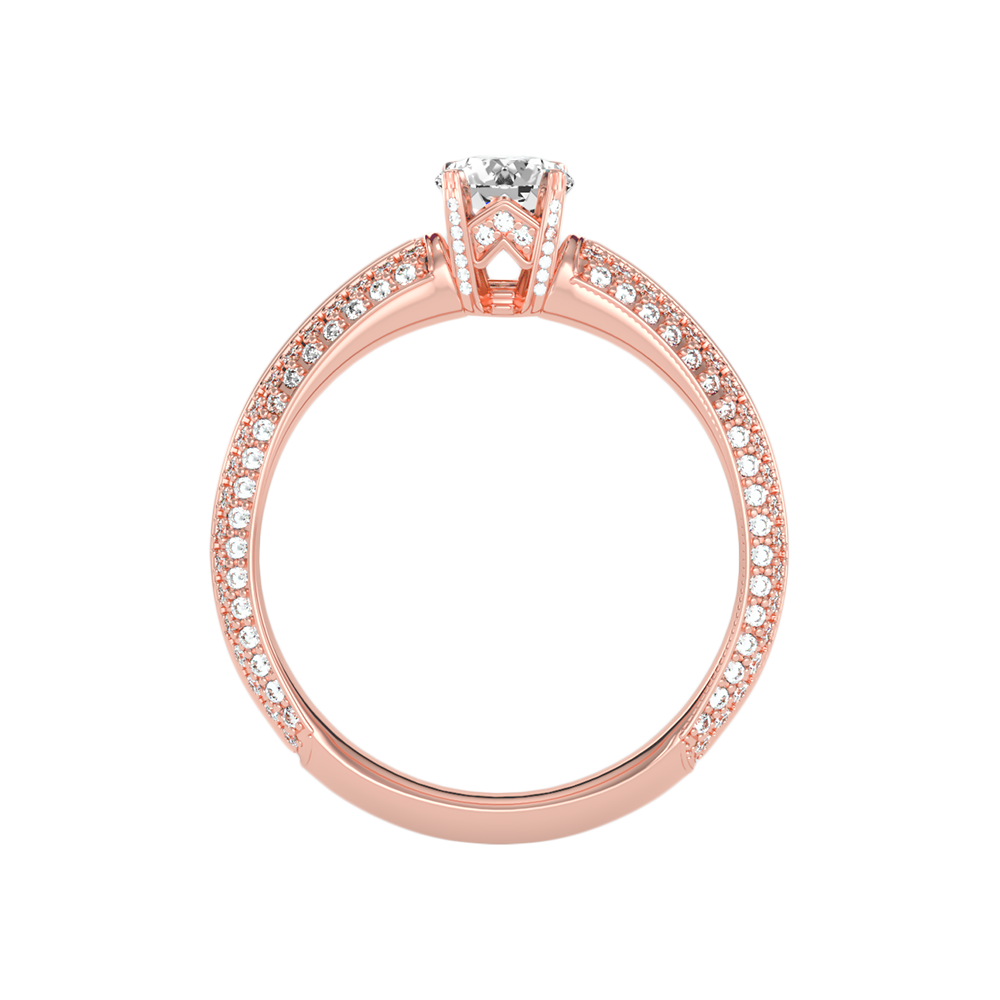 Busttling Solitaire Ring In 925 Sterling Silver - Seven
