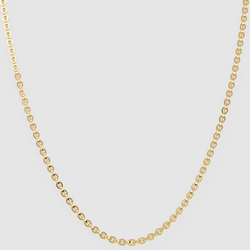 14K Gold Cable Chain Necklace 18 inch