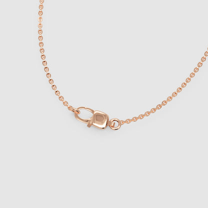 14K Gold Cable Chain Necklace 22 inch