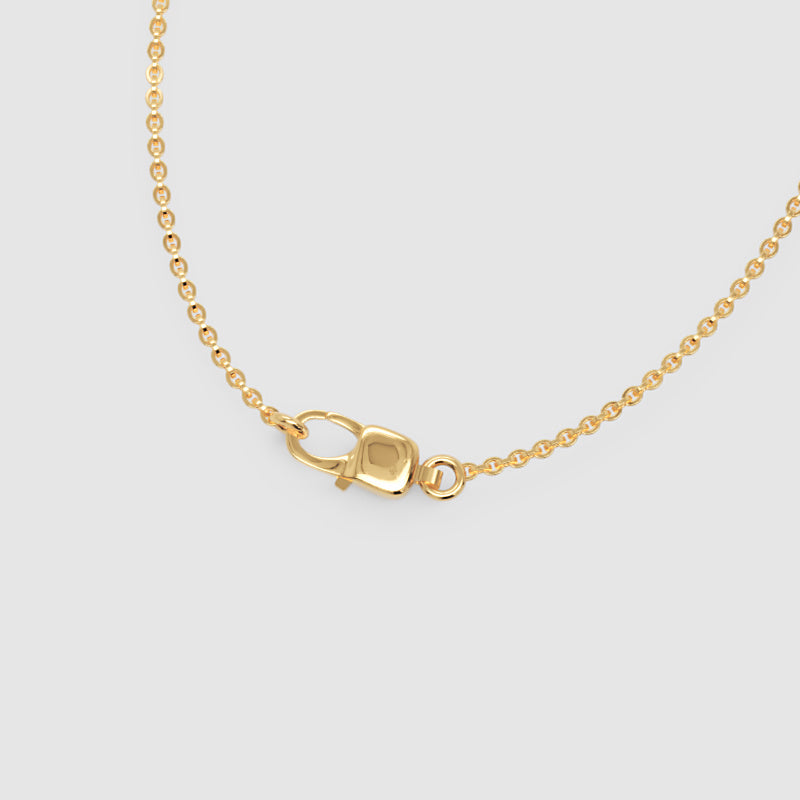 14K Gold Cable Chain Necklace 18 inch