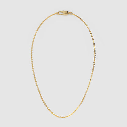 14K Gold Cable Chain Necklace 16 inch