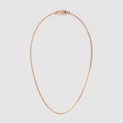 14K Gold Cable Chain Necklace 16 inch
