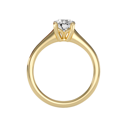 Calin Classic Solitaire Ring In 925 Sterling Silver - Twelve