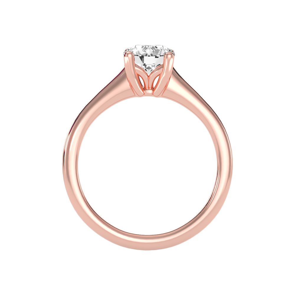 Calin Classic Solitaire Ring In 925 Sterling Silver - Six