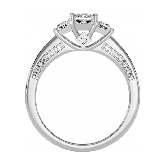 Captivante Solitaire Ring In 925 Sterling Silver - One
