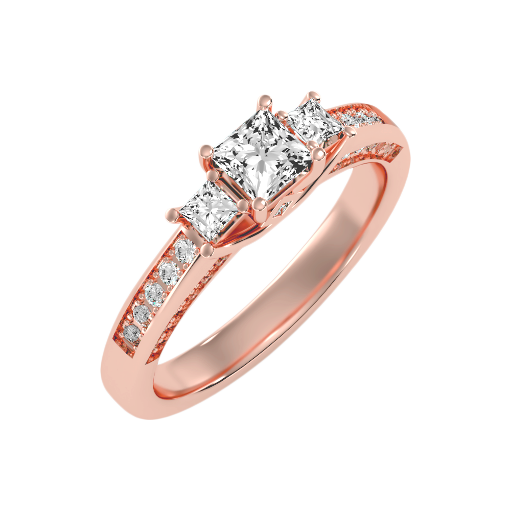 Captivante Solitaire Ring In 925 Sterling Silver - Ten