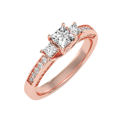Captivante Solitaire Ring In 925 Sterling Silver - Ten