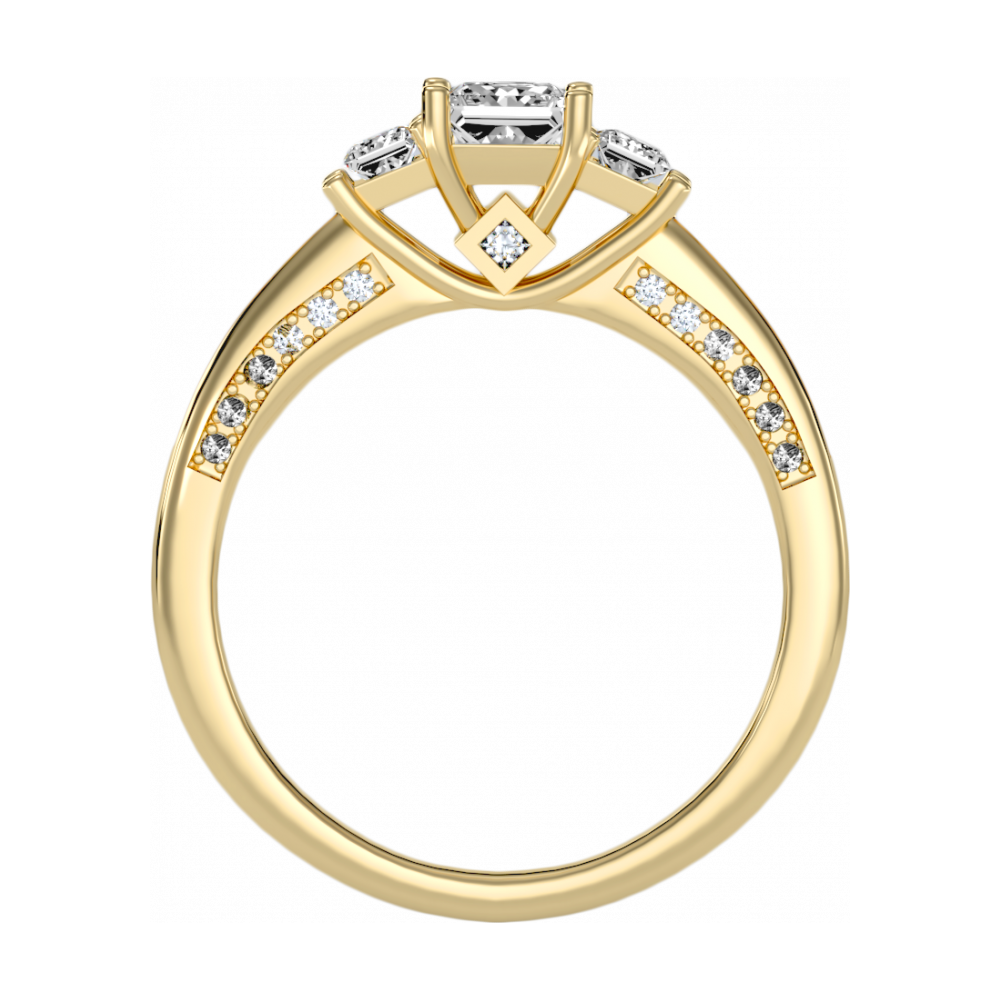 Captivante Solitaire Ring In 925 Sterling Silver - Five