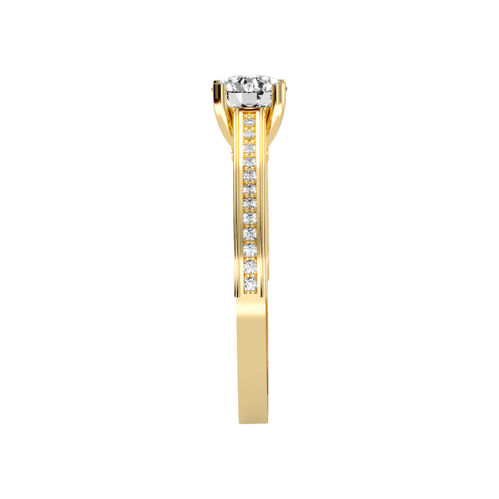 Caricia Solitaire Ring In 925 Sterling Silver - Eleven