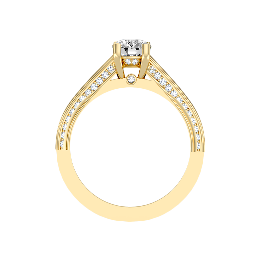 Caricia Solitaire Ring In 925 Sterling Silver - Twelve