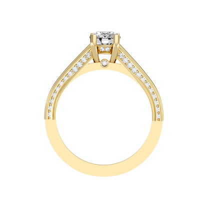 Caricia Solitaire Ring In 925 Sterling Silver - Twelve