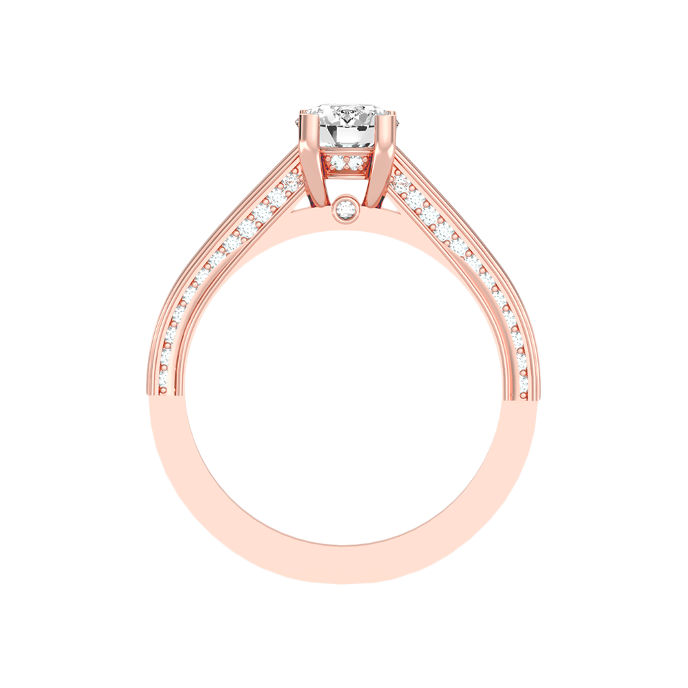 Caricia Solitaire Ring In 925 Sterling Silver - Six