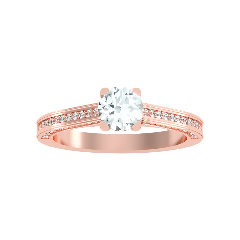 Caricia Solitaire Ring In 925 Sterling Silver - Seven