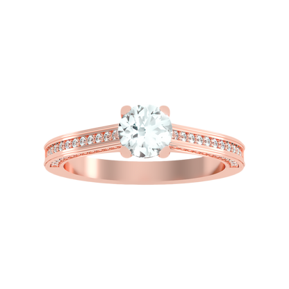 Caricia Solitaire Ring In 925 Sterling Silver - Seven