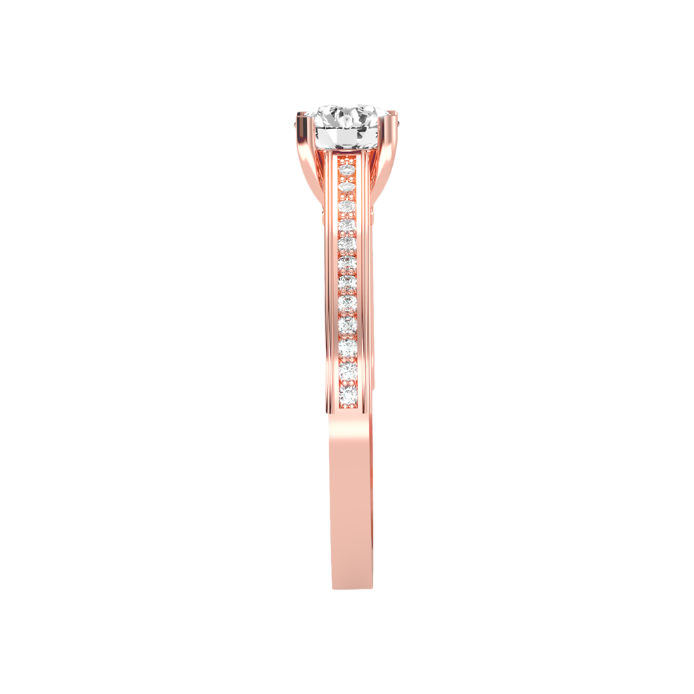 Caricia Solitaire Ring In 925 Sterling Silver - Eight