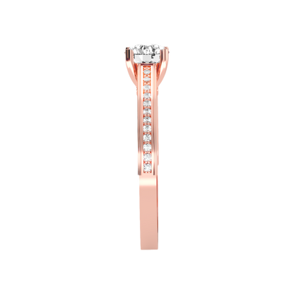 Caricia Solitaire Ring In 925 Sterling Silver - Eight