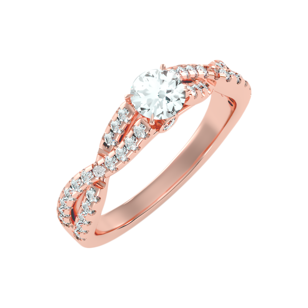 Carino Diamond Ring In 925 Sterling Silver - One