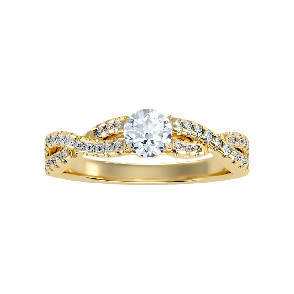 Carino Diamond Ring In 925 Sterling Silver - Ten