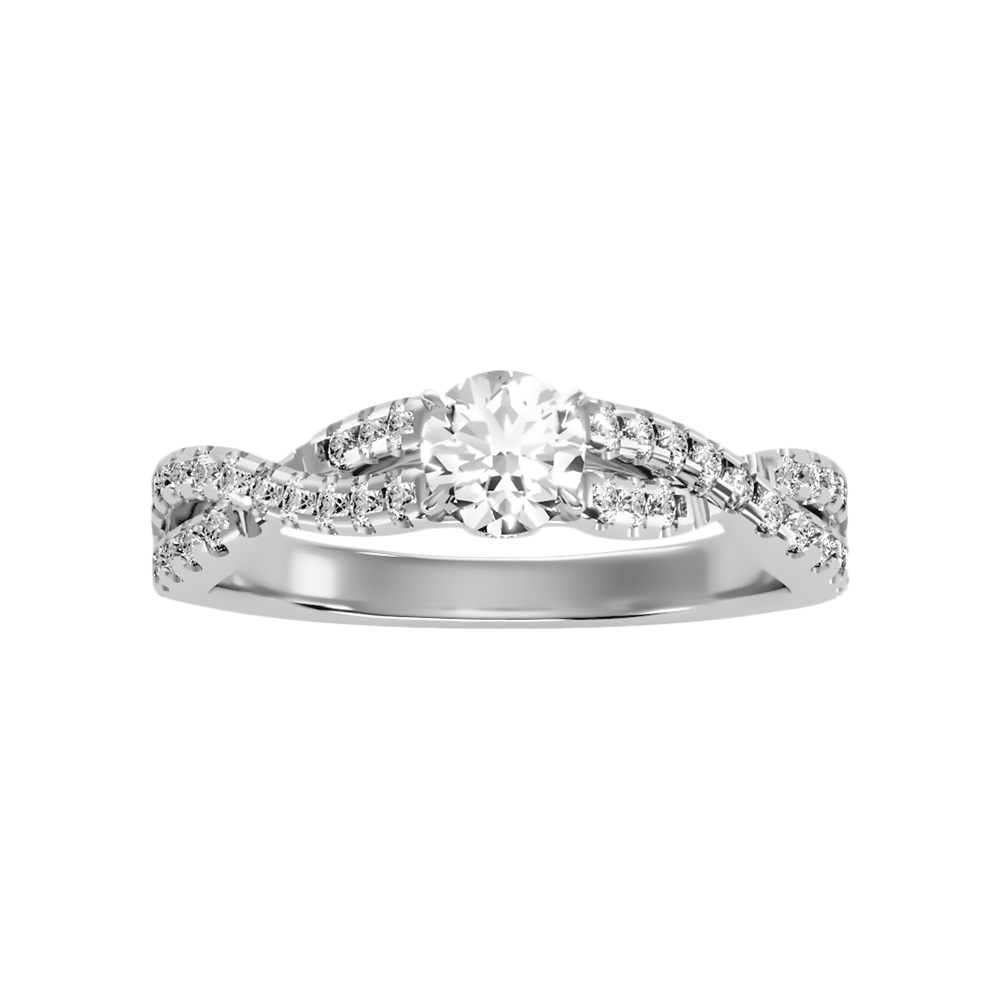 Carino Diamond Ring In 925 Sterling Silver - Six