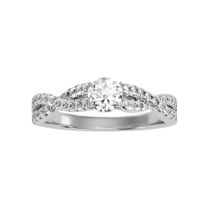 Carino Diamond Ring In 925 Sterling Silver - Six