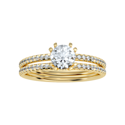 Cascabel Solitaire Ring In 925 Sterling Silver - Ten
