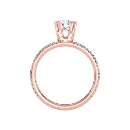 Cascabel Solitaire Ring In 925 Sterling Silver - Six
