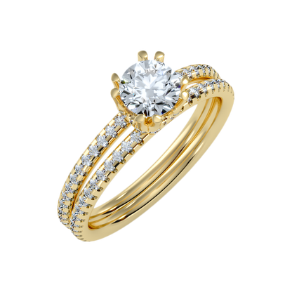 Cascabel Solitaire Ring In 925 Sterling Silver - Nine