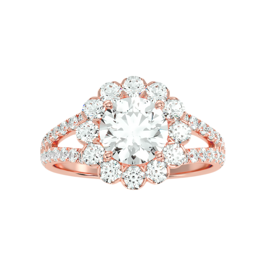 Cazest Diamond Ring In 925 Sterling Silver - Two
