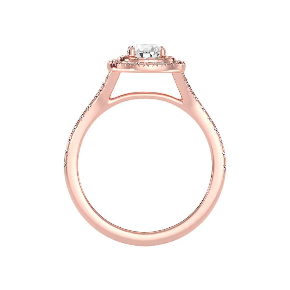 Celebrated Halo Ring In 925 Sterling Silver - Two