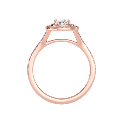 Celebrated Halo Ring In 925 Sterling Silver - Two