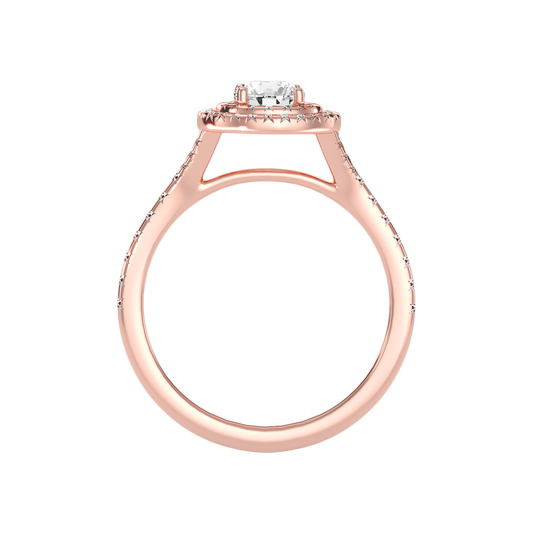 Celebrated Halo Ring In 925 Sterling Silver - Two