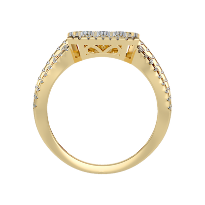 Celestial Diamond Men's Ring - Twelve