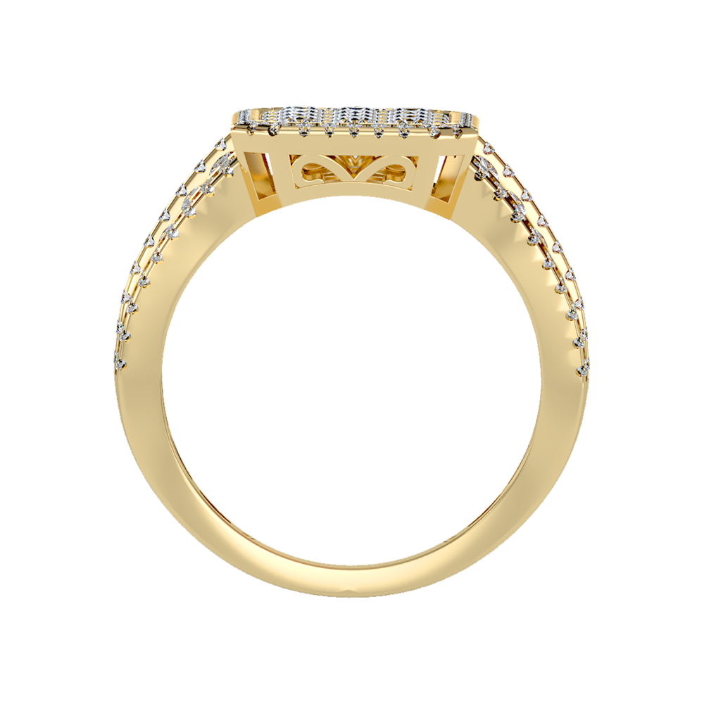 Celestial Diamond Men's Ring In 925 Sterling Silver - Twelve