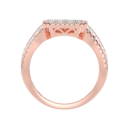 Celestial Diamond Men's Ring In 925 Sterling Silver - Four