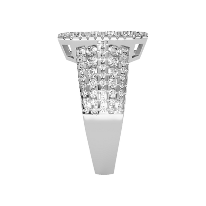 Celestial Diamond Men's Ring In 925 Sterling Silver - Seven