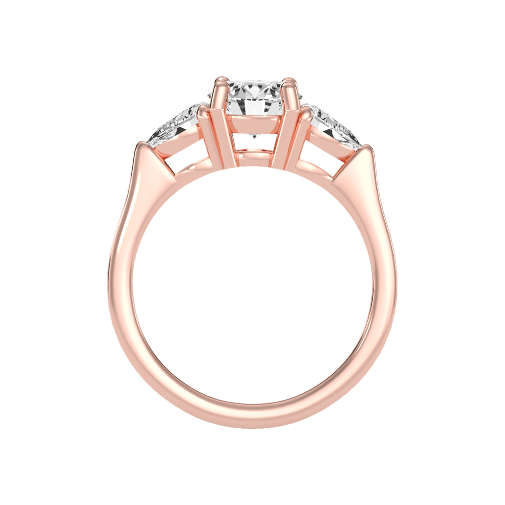 Celestial Halo Solitaire Ring - Ten