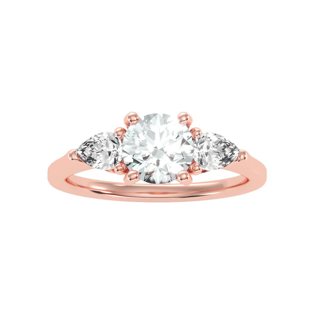 Celestial Halo Solitaire Ring - Eleven