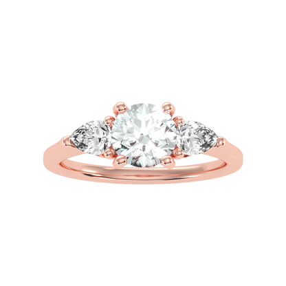 Celestial Halo Solitaire Ring - Eleven