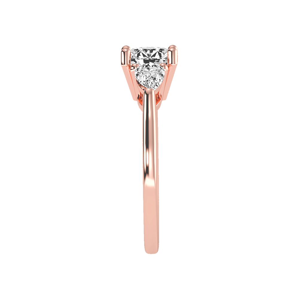 Celestial Halo Solitaire Ring - Twelve