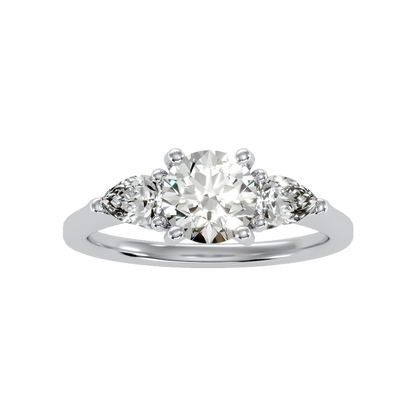 Celestial Halo Solitaire Ring - Six