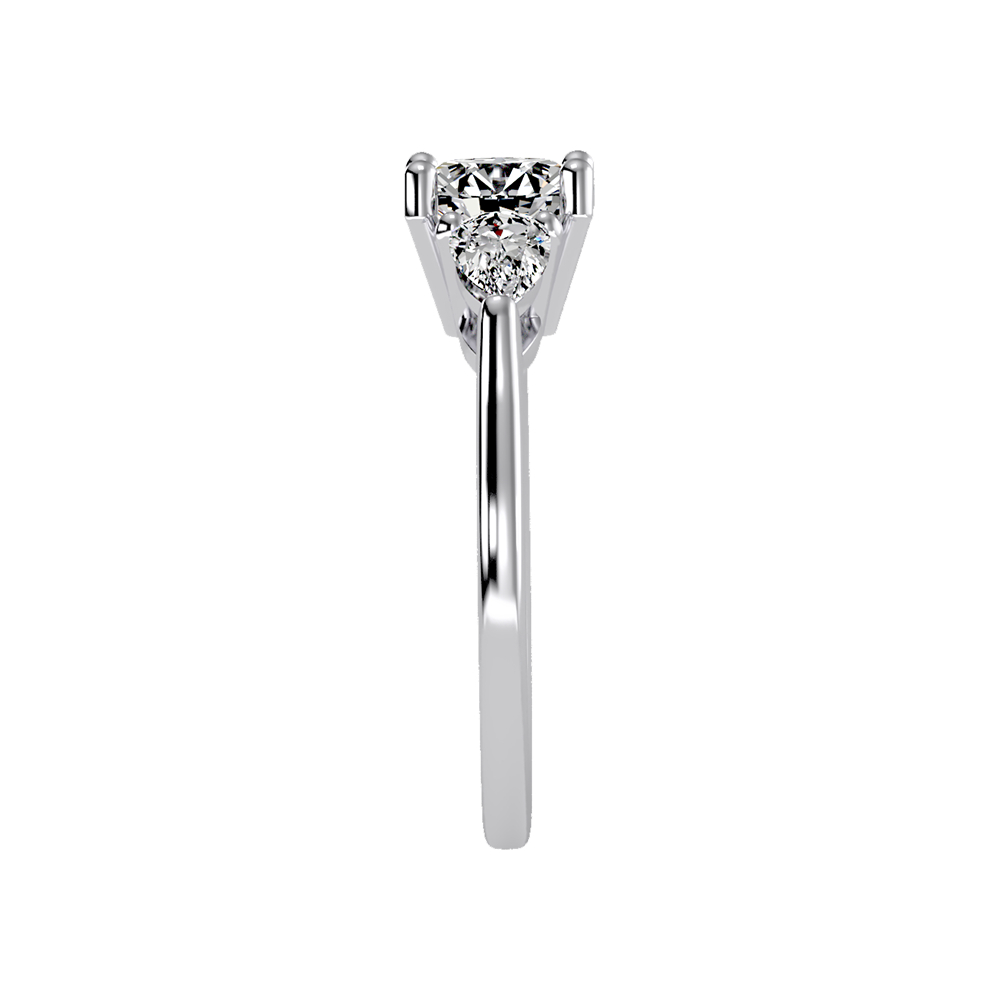 Celestial Halo Solitaire Ring - Seven