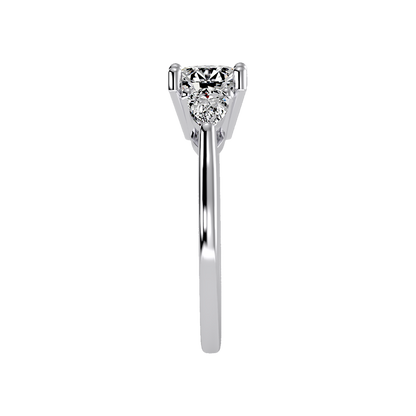 Celestial Halo Solitaire Ring - Seven