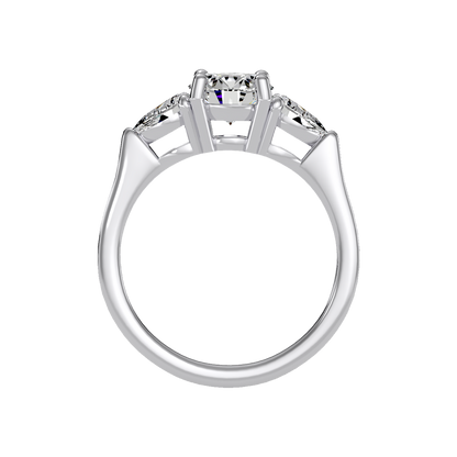 Celestial Halo Solitaire Ring - Eight